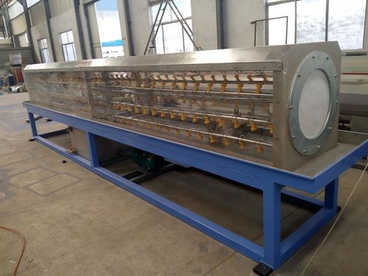 Линия экструзирования водопроводной трубы из пластика HDPE PE с одновинтовым экструзером